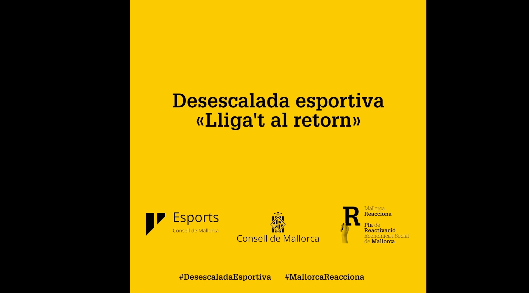 Esports del Consell llança una campanya audiovisual de «Desescalada esportiva» responsable.